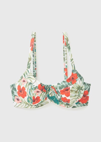 Multicolour Floral Underwired Bikini Top