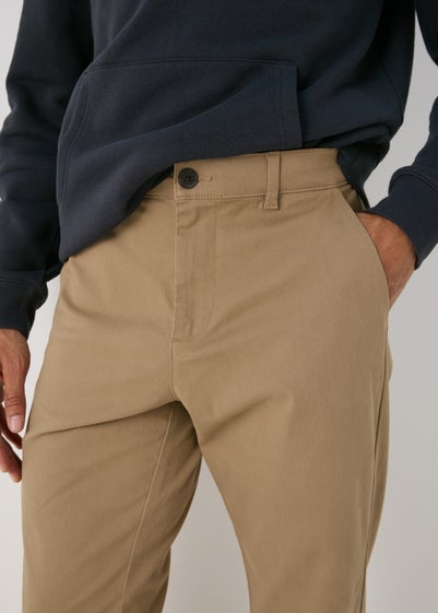 Beige Slim Fit Chinos