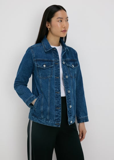 Dark Wash Denim Oversized Jacket