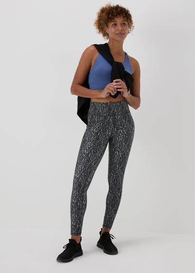 Souluxe Black Mono Printed Leggings