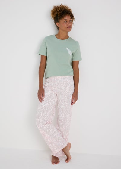 Pink Spot Design Pyjama Bottoms