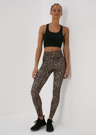 Souluxe Brown Animal Print Leggings