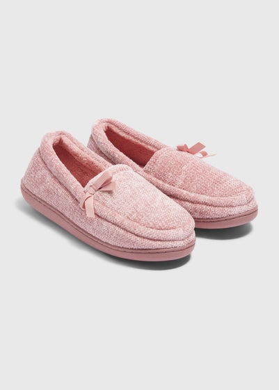 Pink Full Velour Slippers