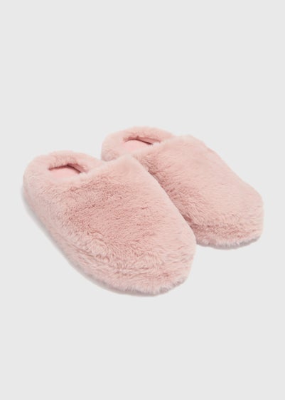 Pink Mule Slippers