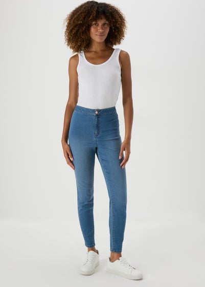 Mid Wash Jessie High Waisted Skinny Jeans