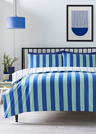 Blue Stripe Duvet Set