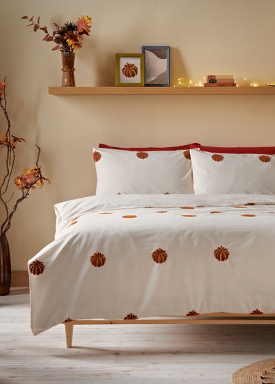 Orange Boucle Pumpkin Duvet Set