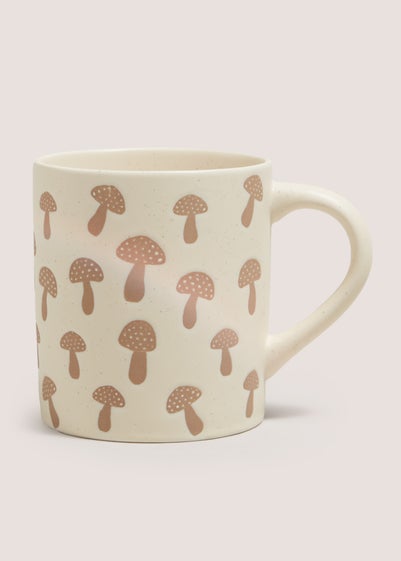 Neutral Toadstool Design Mug (10cmx9cm)