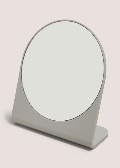 Grey Plastic Mirror (19x18x7cm)