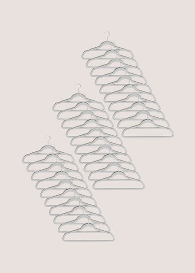 30 Pack Grey Hangers (45cm x 24cm)