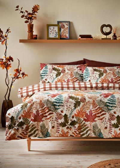 Orange Autumn Leaf Duvet Set