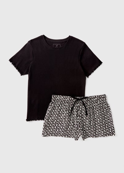 Black Short Pyjama Set