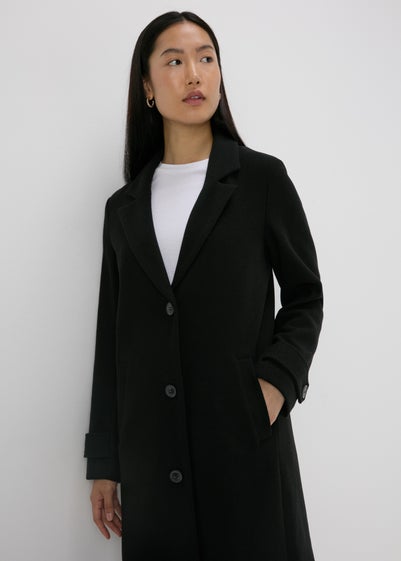 Black Textured Coat