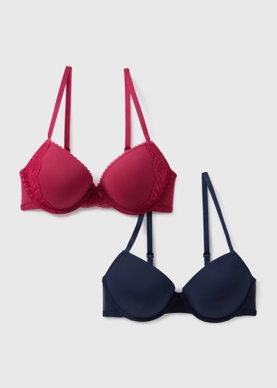 2 Pack Multi Lace Plunge Bras