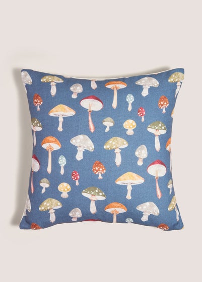 Blue Mushroom Cushion