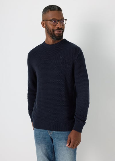 Lincoln Navy Knitted Jumper