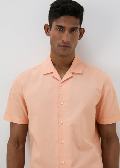 Peach Linen Shirt