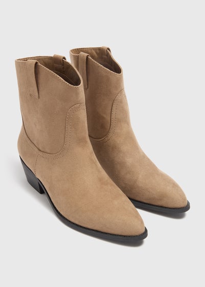 Taupe Western Boots