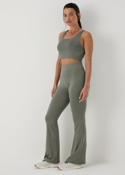 Souluxe Khaki Flare Leggings