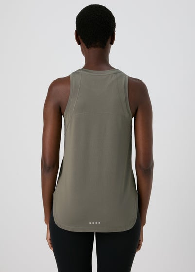 Souluxe Green High Neck Vest Top