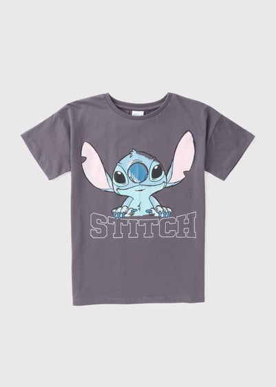 Disney Kids Grey Stitch T-Shirt (3-12yrs)