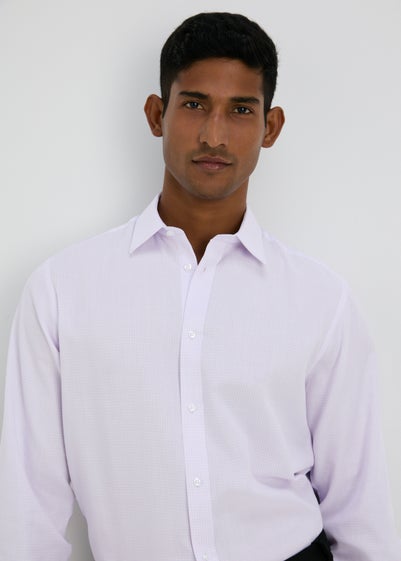 Taylor & Wright Lilac Check Regular Fit Shirt