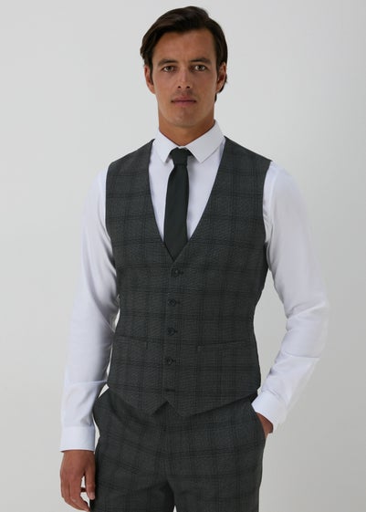 Taylor & Wright Blenheim Charcoal Slim Fit Waistcoat