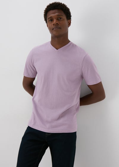 Purple Essential V-Neck T-Shirt