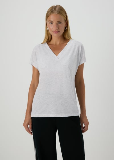 Grey V Neck T-Shirt