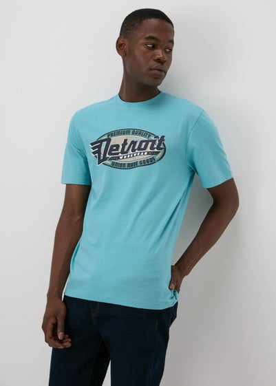 Turquoise Detroit T-Shirt