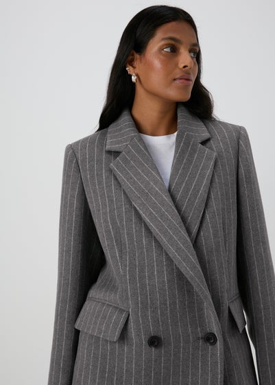 Grey Pinstripe Blazer