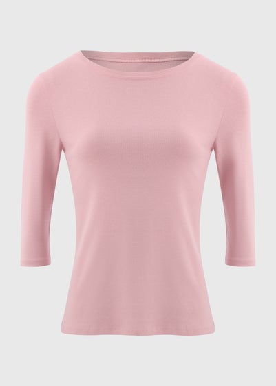 Pink 3/4 Sleeve T-Shirt