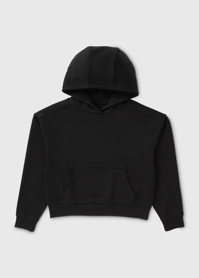 Girls Black Soft Touch Hoodie (7-15yrs)