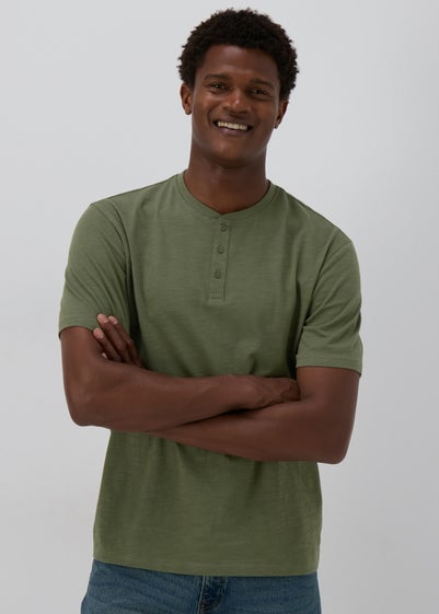 Khaki Grandad T-Shirt