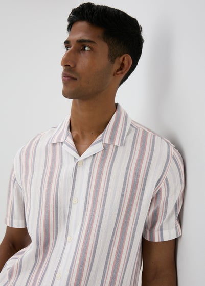 Multicolour Stripe Crinkle Shirt