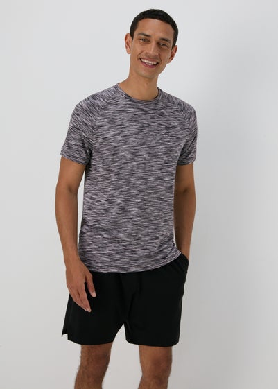 Souluxe Grey Space Dye T-Shirt