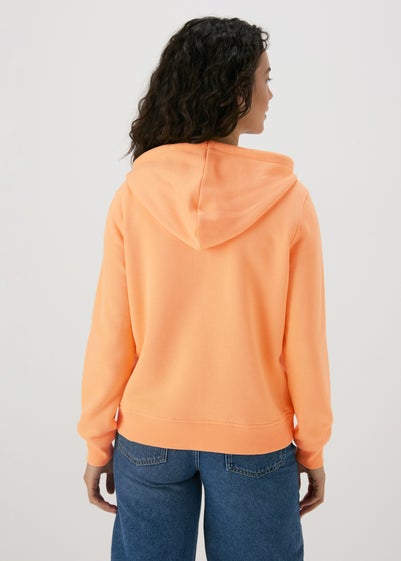 Orange Zip Up Hoodie