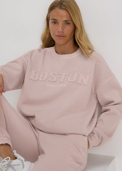 Pink Boston Sweatshirt