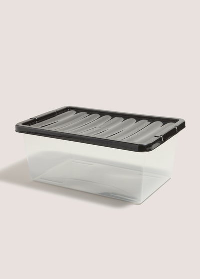 Black Lid Storage Box (12L)