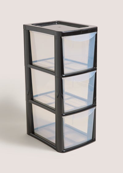 Black Small Drawer Tower