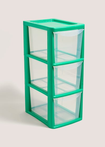 Green Small Drawer Tower