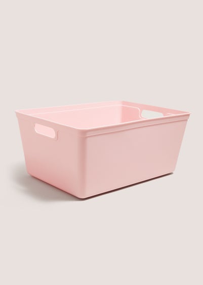 Pink Large Storage Tray (35.5cmx24.7cmx15.5cm)