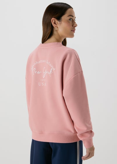 Pink Print Sweatshirt