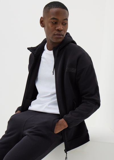 Souluxe Black Zip Up Hoodie