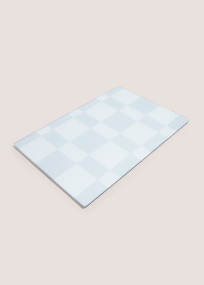 Small Grey Checked Chopping Board (30cmx20cm)