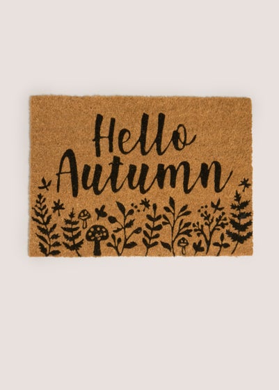 Hello Autumn Slogan Doormat