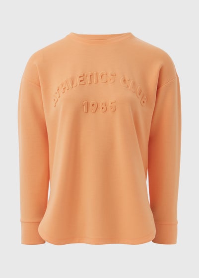 Souluxe Orange Slogan Sweatshirt