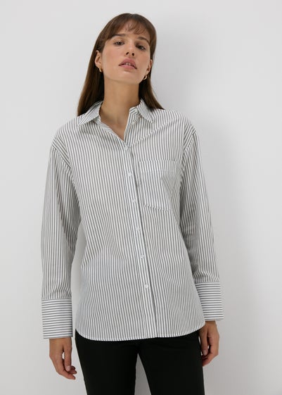 Et Vous Striped Poplin Shirt