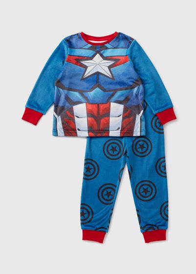 Marvel Kids Blue Captain America Pyjama Set (3-9yrs)