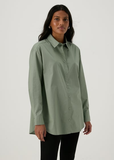 Green Poplin Shirt